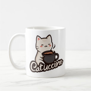 Cute Cat with Coffee – Catuccino Coffee Mug