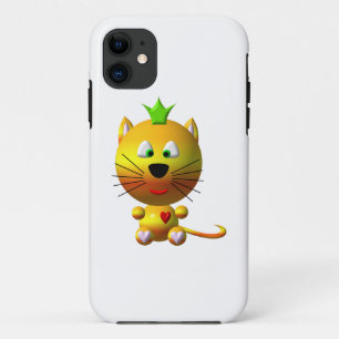 Cute Cat With Crown iPhone 11 Case