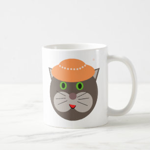 Cute Cat With Hat Coffee Mug
