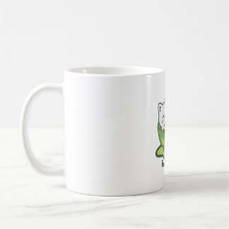 Cute cat with matcha drink Coffee Mug