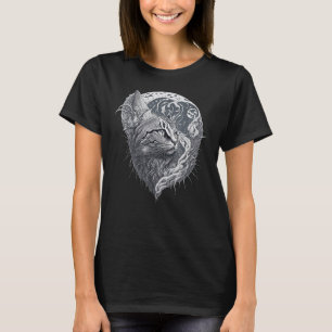 Cute Cat With Moon Cat For men women kid 1 T-Shirt