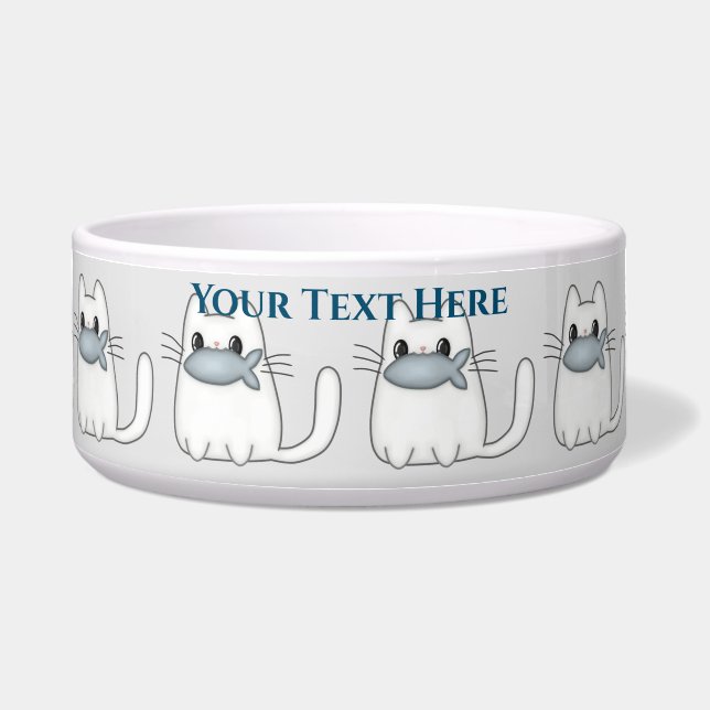 Cute Cat with Prize Fish (Front)