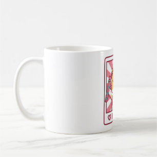 Cute Cat With Ramen Noodles Photo Doodle Coffee Mug