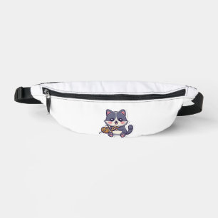 Cute Cat with Yarn Classic T-Shirt Bum Bags