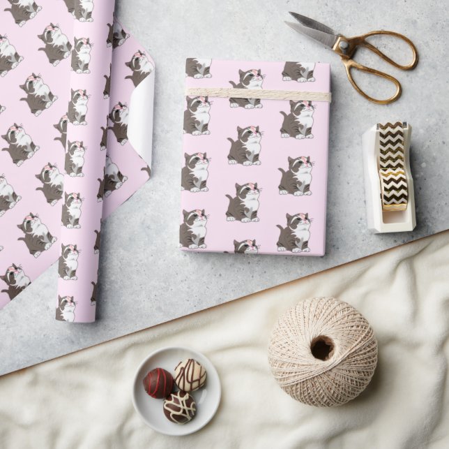 Cute Cat Wrapping Paper (Crafts)
