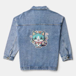 Cute cate  denim jacket