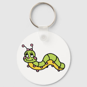 CUTE CATERPILLAR KEY RING