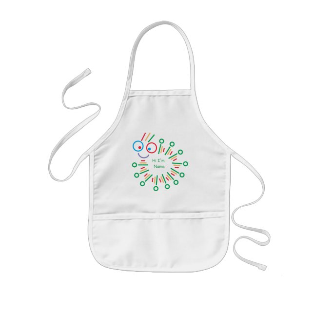 Cute Caterpillar Kids Apron (Front)