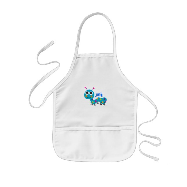 Cute Caterpillar Kids Apron (Front)