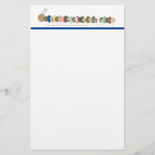 Cute Caterpillar Stationery - Personalise It!