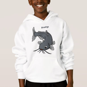 Cute catfish cartoon illustration
