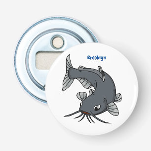 Cute catfish cartoon illustration bottle opener