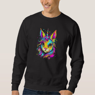Cute Caticorn  Cat Unicorn Sweatshirt