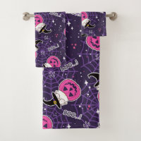 Cute Cats and Pumpkins Halloween Pattern
