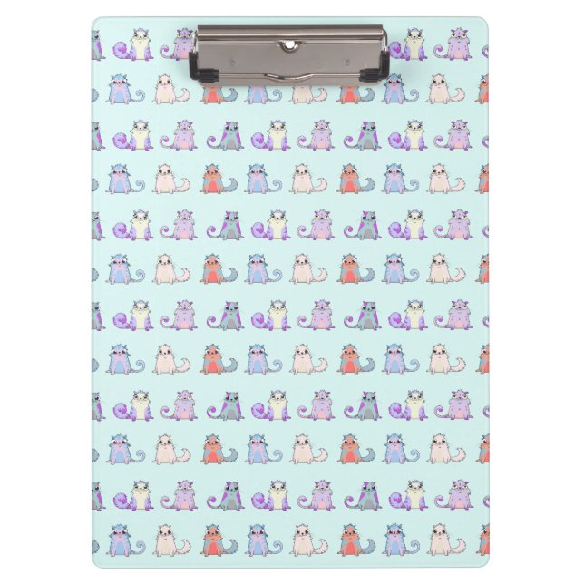 Cute cats are cryptokitties pattern 1 clipboard (Front)