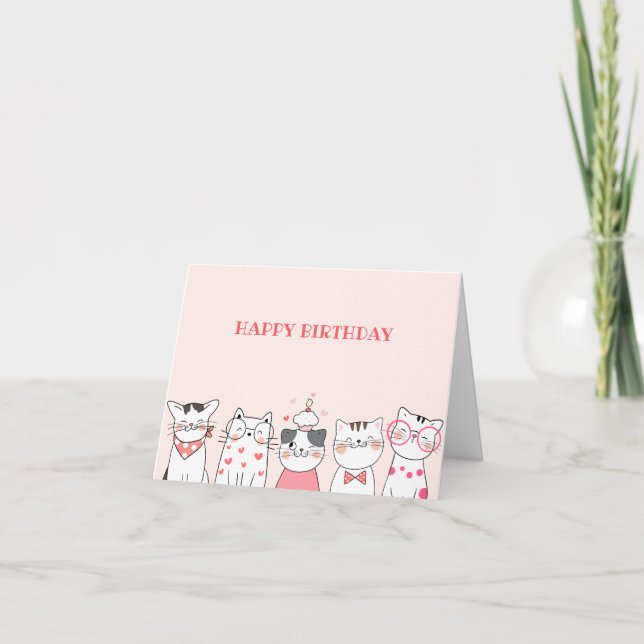 Cute cats  card (Front)