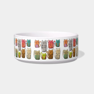 Cute Cats Cartoon Bowl