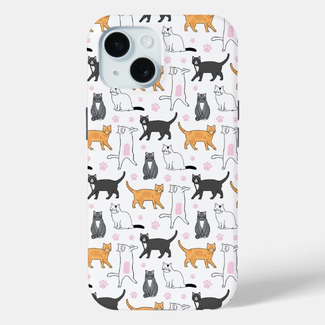 Cute Cats Case-Mate iPhone Case (Back)