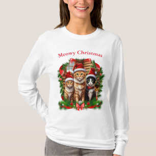 Cute Cats Christmas T-shirts