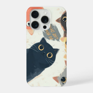 Cute Cats Circle – Kawaii Cat Illustration iPhone 15 Pro Case