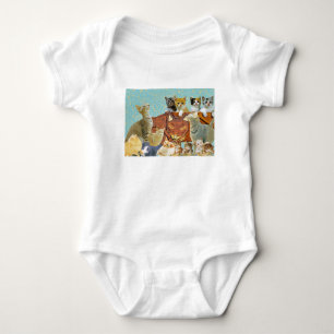 Cute Cats Collage 1 Baby Bodysuit