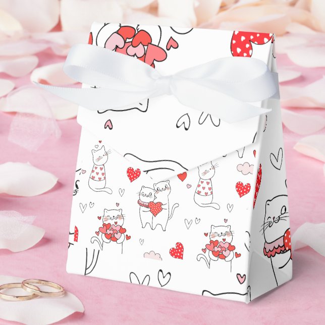 Cute Cats Favour Box (Wedding)