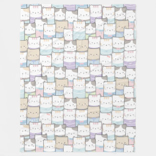 Cute Cats Fleece Blanket