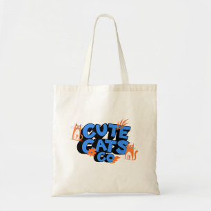Cute Cats Happy Fun Art Tote Bag