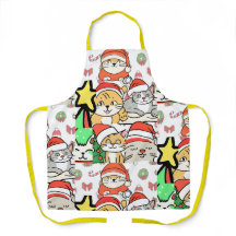 cute cats hat santa christmas