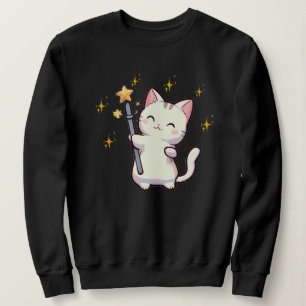 Cute Cats Holding Magic Wand Sweatshirt