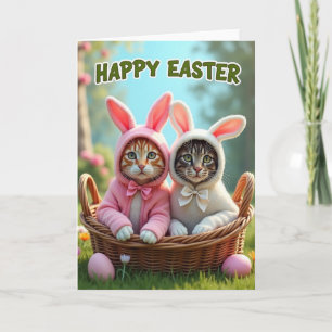 Cute Cats Holiday Greetings Card