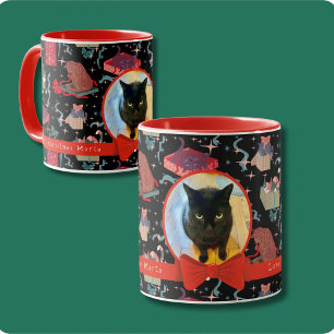 Cute Cats In Christmas Boxes Personalised Photo  Mug