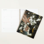 Cute Cats Kittens Vintage Art Name Monogram 2026 Planner<br><div class="desc">Custom, personalised, beautiful, elegant faux gold script typography font, art lovers' / cat / animal lovers', weekly & monthly panner featuring a wonderful intricate detailed vintage oil on canvas painting, by Carl Kahler, of a clowder of 42 majestic beautiful cute cats and kittens, each one in a different pose, no...</div>