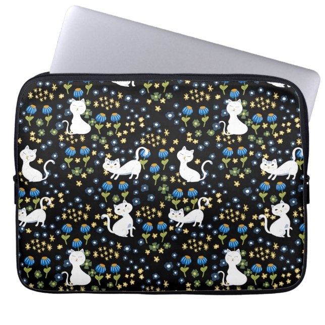 Cute cats laptop sleeve (Front)