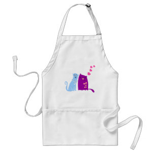 Cute cats love design standard apron