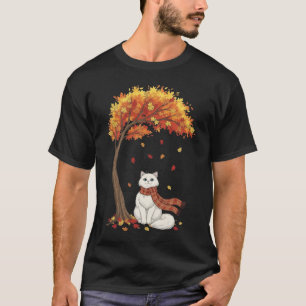 Cute Cats Lover Persian Cat Fall Autumn T-Shirt