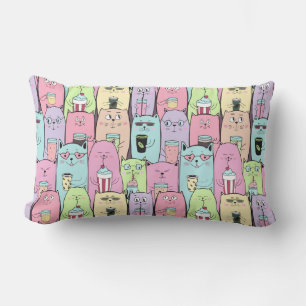 Cute Cats Lumbar Cushion