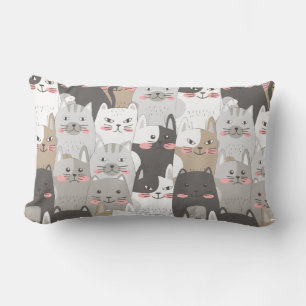 Cute Cats Lumbar Cushion