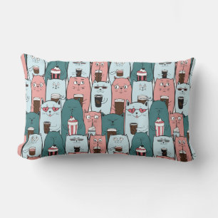 Cute Cats Lumbar Cushion