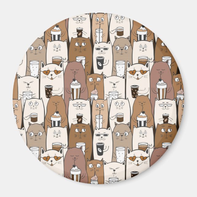 Cute Cats Magnet (Front)