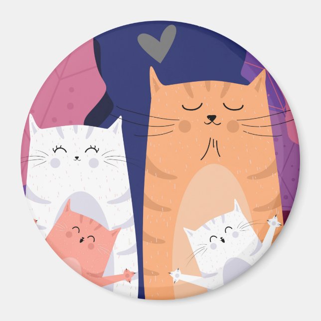 Cute Cats Magnet (Front)