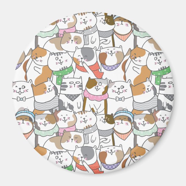 Cute Cats Magnet (Front)