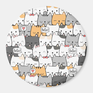Cute Cats Magnet