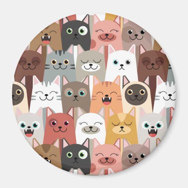 Cute Cats Magnet (Front)