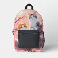 Cute Cats On A Cherry Blossom Tree