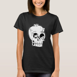 Cute Cats on Skull T-Shirt