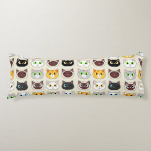 Cute Cats Pattern Body Cushion
