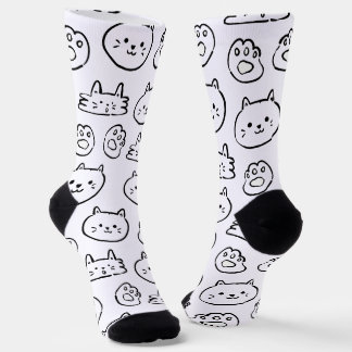 Cute cats pattern socks