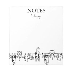 Cute Cats Personalised Notepad