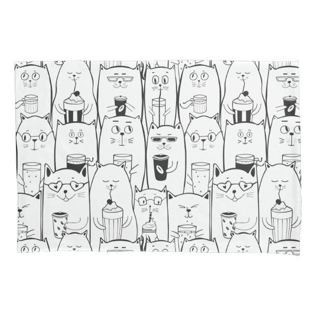 Cute Cats Pillowcase (Front-Left)